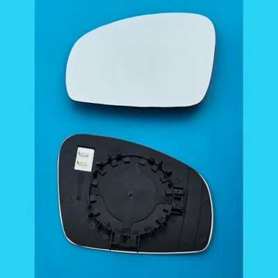 Image of Door Wing Mirror Glass Fits to SKODA FABIA II(2007 2014), ROOMSTER(2006 2015) With Base Left Hand Passenger Side
