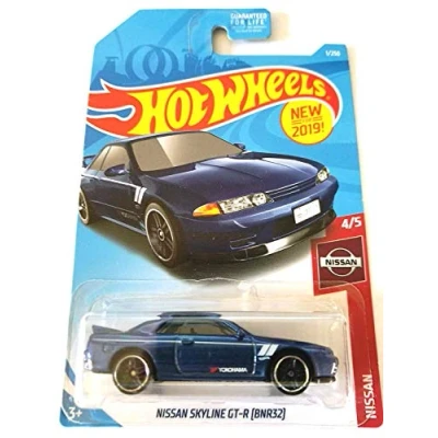 Image of Hot Wheels 2019 Nissan Series Skyline GT R (BNR32) 1/250, Blue