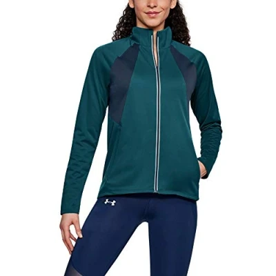 Image of Under Armour Women PickUpthePace Storm Reactor Jacket Tourmaline Teal, Medium
