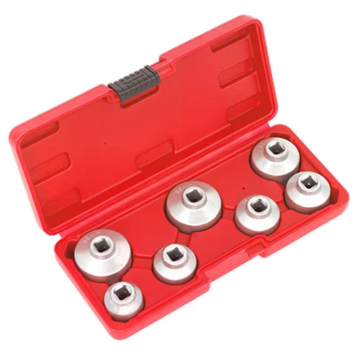 Image of Sealey Vs7008 Oil Filter Cap Wrench Set 7Pc