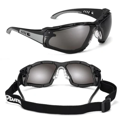 Image of SAFEYEAR Anti Fog Tinted Safety Glasses For Work,With Scratch Resistant,UV 400,Impact Resistant.EN166 Certified Protective Goggles DIY, Lab Chemistry, Cycling Sports Sunglasses (Three Colors)