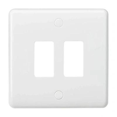 Image of KnightsBridge Curved edge 2G grid faceplate