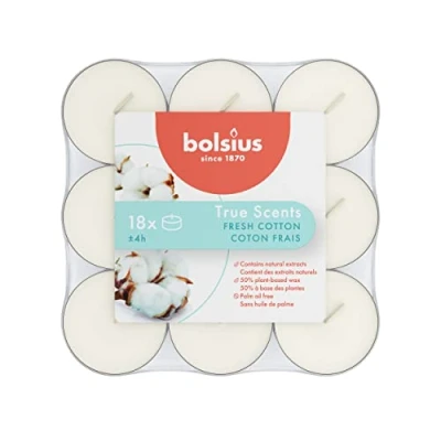 Image of Bolsius Fragrance Tealights Lavendel Pack of 18 Long Burning Time 4 Hours Household Candle Interior Decoration Natural Extracts Includes Vegan Wax No Palm Oil