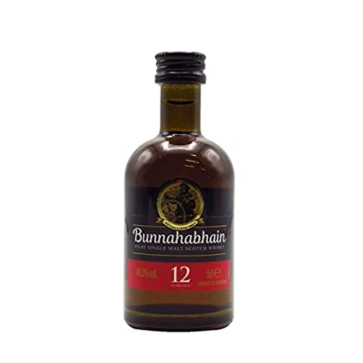 Image of Bunnahabhain 12 Year Old Islay Single Malt Scotch Whisky, 50ml 46.3% ABV Sherry Finish