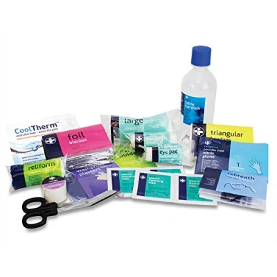 Image of Reliance Medical First Aid Travel Refill Kit UK Standard Compliant, Essential Safety Supplies for Workplace &amp; Self Employed, Emergency, Kit, 1 Person Pack