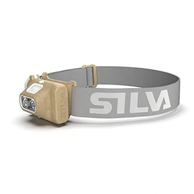 Image of Silva Head Torch Battery Powered Terra Scout X 300 Lumen LED Headlight Made of Hemp &amp; Recycled Plastics Adult and Kids Water Resistant Indicator