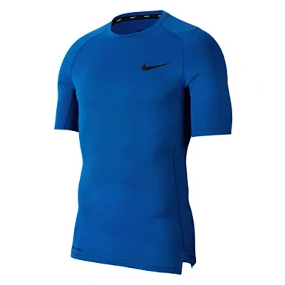 Image of Nike M Np Top Ss Tight T Shirt Game Royal/(Black), 4XL