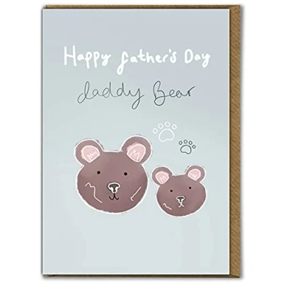 Image of Brainbox Candy Cute Father&#039;s Day Card &#039;Daddy Bear&#039; For Dad To Go With A Fathers Present or Gift