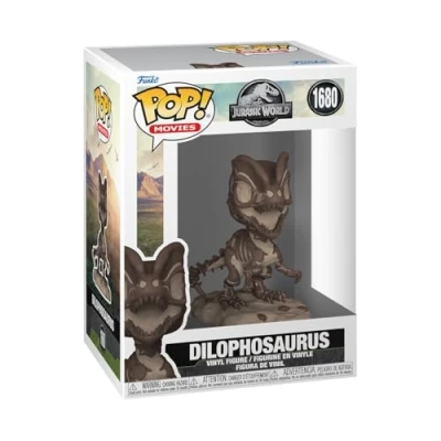 Image of Funko POP! Movies: JP​ Fossil Dilophosaurus Jurassic Park Collectable Vinyl Figure Gift Idea Official Merchandise Toys for Kids &amp; Adults Movies Fans Model Collectors