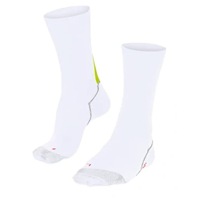 Image of FALKE Unisex BC Impulse U SO Breathable Anti Blister 1 Pair Cycling Socks, White (White 2000), 4 5