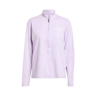Image of Adidas Terrex Multi Climacool 1/2 ZIP Long sleeved top, Women&#039;s, Size: XS, Powder plum