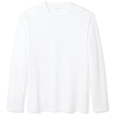 Image of Amazon Essentials Men&#039;s Slim Fit Long Sleeve T Shirt, White, M