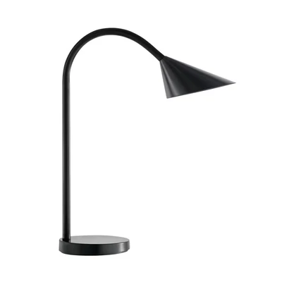 Image of Unilux Sol Flexible Arm 4 W LED Home Office Desk Lamp, Black