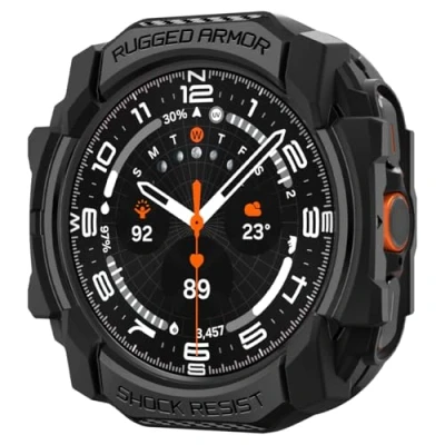 Image of Spigen Rugged Armor Case Black Samsung Galaxy Watch Ultra