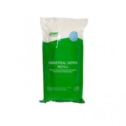 Image of Clinell Universal Disinfection Wipes Tub Refills (Pack of 100) (CWTUB100R)