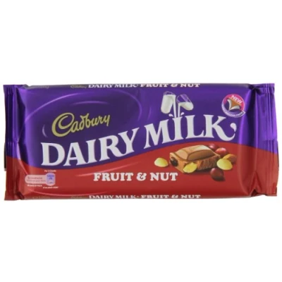 Image of Cadbury Dairy Milk Fruit &amp; Nut Bar 120 g (Pack of 7)