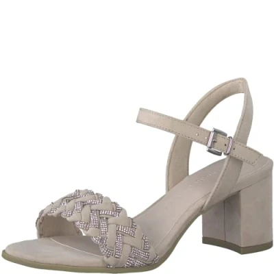 Image of MARCO TOZZI Women&#039; 2 28345 20 Heeled Sandal, Powder Comb, 5 UK