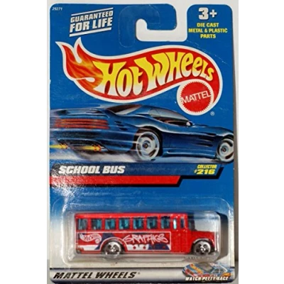 Image of School Bus 2000 Hot Wheels #216 1:64 Scale Collectible Die Cast Car