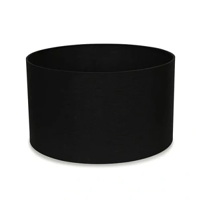 Image of Modern Black Fabric Cylinder Ceiling Pendant Lampshade/Table Lamp/Floor Lamp Drum Light Shade Medium