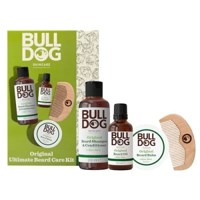 Image of Bulldog Skincare Men&#039;s Gift Set Original Ultimate Beard Care Kit