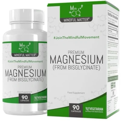 Image of MM Magnesium Glycinate 250mg Bisglycinate per Serving 90 Supplements High Strength Capsules Non GMO &amp; Allergen Free Made in the UK
