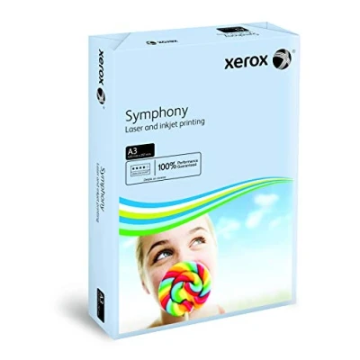 Image of Xerox Symphony Pastel 003R91953 Printer/Copier Paper Coloured DIN A3 80 g/m² 500 Sheets Suitable for Colour Laser and Inkjet Printers/Blue