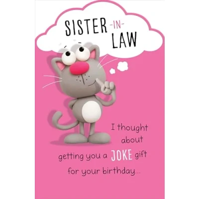 Image of Sister In Law You&#039;ve Got My Brother Funny Birthday Greeting Card Humour