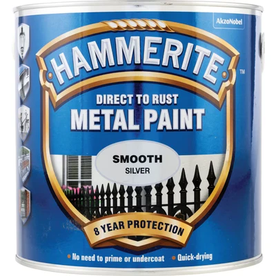 Image of Hammerite HAM6700057 2.5L Metal Paint Smooth Silver