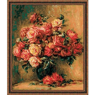 Image of RIOLIS Cross Stitch Kit 1402 Bouquet of Roses