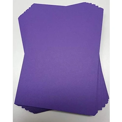Image of A4 Purple Card Stock x 20 Sheets, 240gsm (297mm 210mm) Stella Crafts