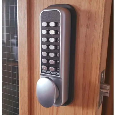 Image of BORG LOCKS (BL2201) EASI CODE PRO Digital Lock SATIN CHROME