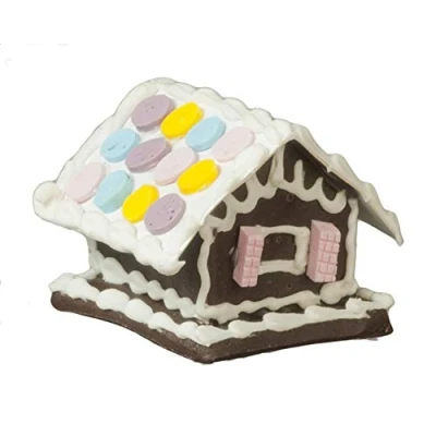Image of Town Square Miniatures Dolls House Gingerbread Christmas Dining Room Accessory