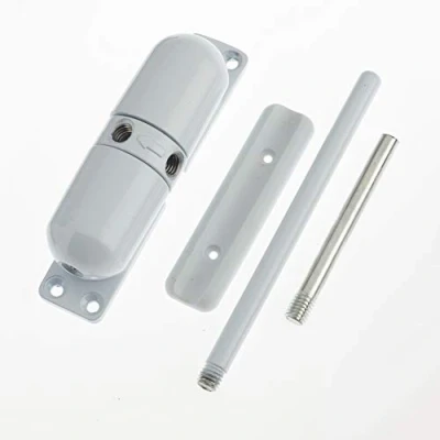 Image of Yale P YSMDC WH Surface Mounted Door Closer, Spring Loaded with Adjustable Tensioner, Automatic Closure of Doors Up to 50 kg, White Finish