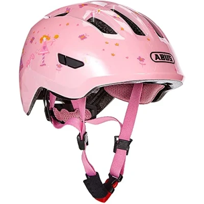 Image of ABUS Smiley 3.0 children&#039;s helmet bike with a low fit, child friendly designs &amp; space for pigtail girls and boys
