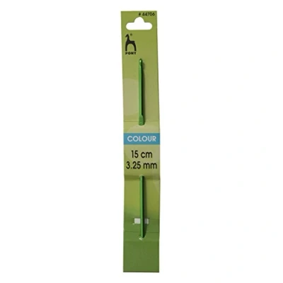 Image of Pony Coloured: Crochet Hook: Anodised Aluminium: 15cm x 3.25mm, Multicolor, 3.25mm