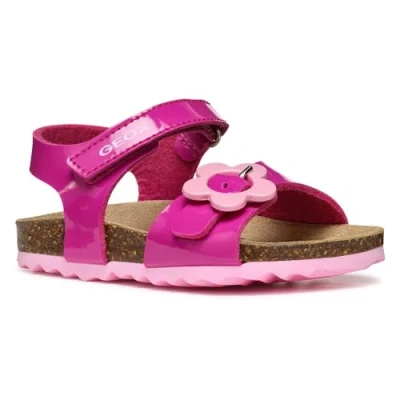 Image of Geox Chalki GIRL Baby shoes for kids, Size: 5K, Pink Synthetics
