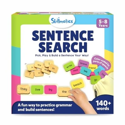 Image of Skillmatics Educational Game Sentence Search, Fun Learning Toys &amp; Games for Kids, Building Activity, Creative Word Play, Gifts Boys Girls Ages 5, 6, 7, 8