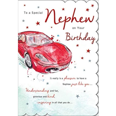 Image of Regal Publishing Birthday Card Nephew 9 x 6 inches