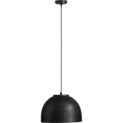Image of Hermi Dome Pendant Ceiling Light Matt Black 1x E27