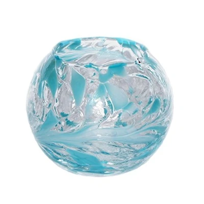 Image of The Milford Collection Friendship Nightlight Tea Light Holder Turquoise Large