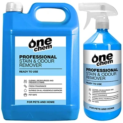 Image of One Chem Pet Stain &amp; Odour Remover 5L Plus 1L Completely Eliminates Traces of Urine In Any Household Area