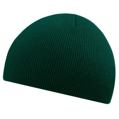 Image of Beechfield Beanie knitted hat in Bottle green