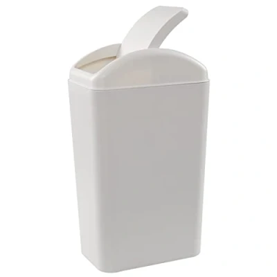 Image of Ucake 14 L Trash Bin with Swing Lid, Plastic Slim
