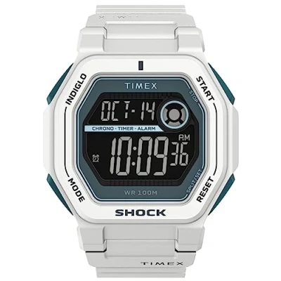 Image of Timex Men&#039;s Digital Quartz Watch with Plastic Strap TW2V63600