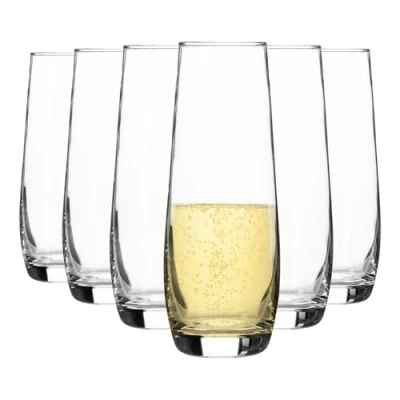 Image of 6x 230ml Corto Stemless Champagne Flutes By Argon Tableware