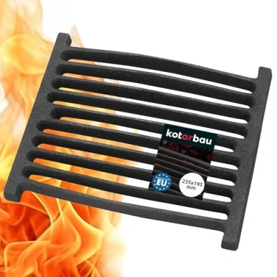 Image of KOTARBAU Fireplace Grate 23 x 20 cm Ash Table Oven Grill Replacement Parts Accessories Cast Iron Square