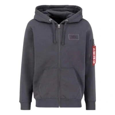 Image of Alpha Industries ZIP Hoody Zipup sweatshirt, Men&#039;s, Size: Medium, Vintage grey