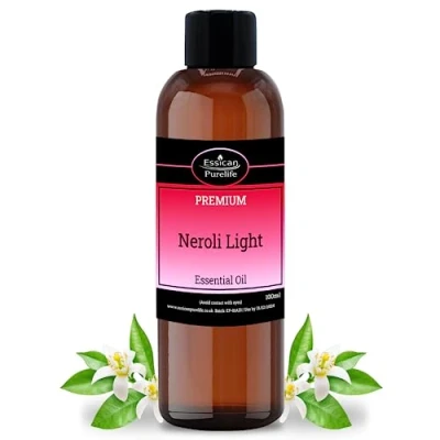 Image of Neroli Light Essential Oil Diffuser, 100% Pure &amp; Natural Aromatherapy Oil, Therapeutic Grade, for Candle Making Soap, Skin Calming Relaxing 100ml