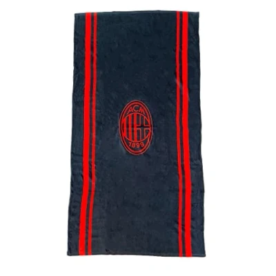 Image of hermet A.C. Milan, Terry Pool Towel, 90x170, 100% Cotton, Official Product, Cimato