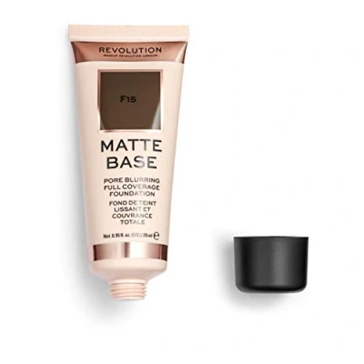 Image of Revolution Beauty London, Matte Base, Foundation, F15, 28ml
